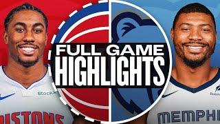 PISTONS at GRIZZLIES | FULL GAME HIGHLIGHTS | November 27, 2024