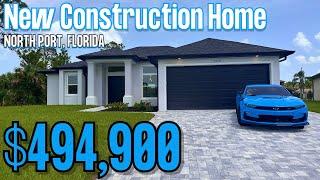 New Construction Home Tour | North Port Florida | 3 Bed, 2 Bath | Open Concept Living