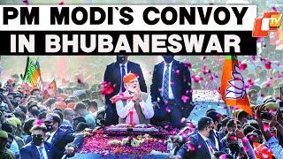 18th Pravasi Bharatiya Divas: PM Modi’s Convoy Heads Toward Janata Maidan In Bhubaneswar