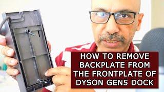 HOW TO REMOVE BACKPLATE FROM THE FRONT PLATE OF DYSON GEN5 DOCK | Part 1 #dyson #vacuum #howto #diy