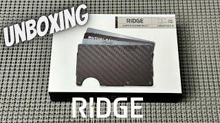 UNBOXING - Ridge Wallet Carbon Fiber 3K (EDC Wallet)