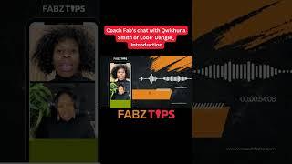 Coach Fab's chat with Qwishuna Smith of Lobe' Dangle Introduction #coachfab  #nutritionist #fitness