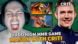 HARD HIGH MMR GAME for MASON on CLINKZ CARRY with CRIT!