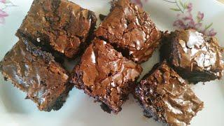 CARA MEMBUAT FUDGY BROWNIES SHINY CRUST