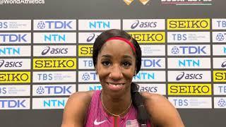 Keni Harrison Runs 12.24 World Lead in Prelims, Bobby Kersee Says She’s Ready to Run Fast