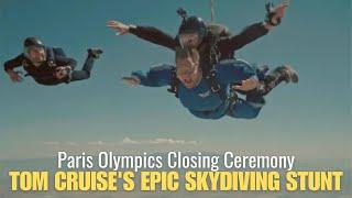 Tom Cruise's Epic Skydiving Stunt at Paris Olympics Closing Ceremony !