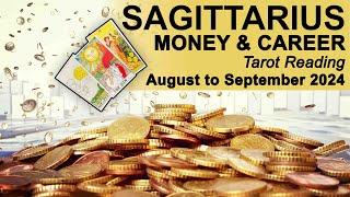 SAGITTARIUS MONEY & CAREER TAROT READING "BIG HAPPY CHANGES" August to September 2024 #tarotreading