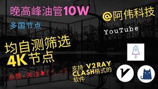 5.19号自测138个覆盖多国节点，可看4K，支持v2ray，clash，小火箭！科学上网翻墙，免费vpn，免费节点，V2ray节点分享#节点#机场#免费节点#cc字幕