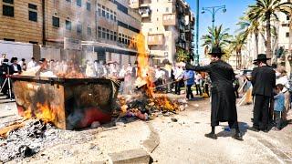 POR QUÉ LOS JUDÍOS ULTRAORTODOXOS QUEMAN PAN?! | Preparaciones para Pesaj en Israel