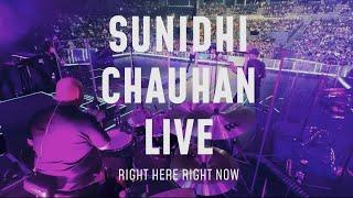 Sunidhi Chauhan live - Right here right now (Jai row kavi drum cam )