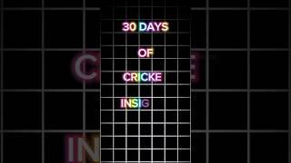(DAY 15) 30 DAY OF CRICKET INSIGHTS #shorts #cricket