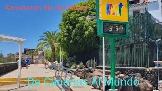 GRAN CANARIA - PLAYA DEL INGLES. Mehr als 30 Grad Temperatur. Veril-Strand. 30. Juni 2024.