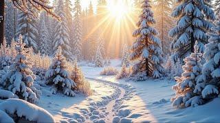 Snowy Winter Morning in January ️Beautiful Relaxing Music for Stress Relief ~ Tranquil Winter Piano