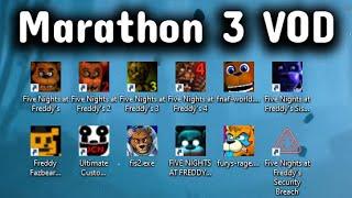 ALL 12 FNAF GAMES Marathon in under 12 hours! (UNCUT)