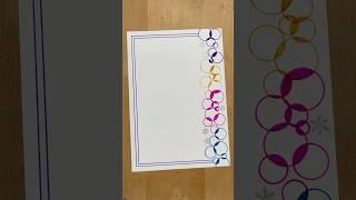 Easy Front Page Design For School Project #shorts #diy #frontpage