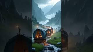 A Mystic Caravan of elven travelers - Short #FantasyVibes #ElvenWorld #RelaxingRPG #MagicMelodies