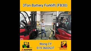 All New Nichiyu 3Ton Battery Forklift !