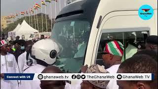 Ibrahim Mahama drives family in bus to his brother's inauguration as president