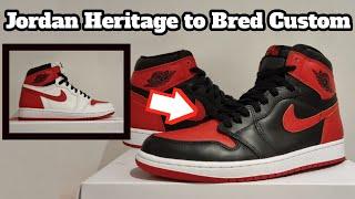 Air Jordan 1 Heritage to bred Custom