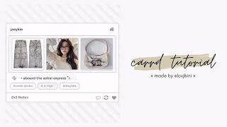 tumblr themed carrd tutorial — © rshu