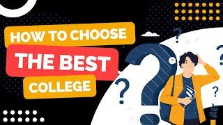 How to choose the best college | Elysian | Prabha Rajan