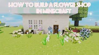 how to build a flower shop in minecraft #minecraft #speedbuild  #flowershop