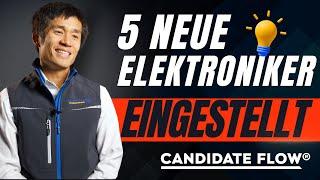 5 Elektroniker als Handwerksbetrieb eingestellt - Erfahrung mit Candidate Flow® GmbH