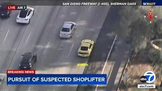 FULL CHASE: Speeding Mustang driver flees authorities on LA freeways