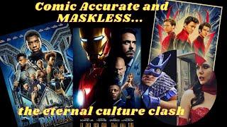 Movie Accurate or Not, why superhero movies and posters rarely wear the mask. Can audiences handle?