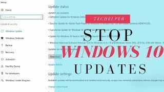 how to Stop Windows10 Automatic Updates | TecHelper