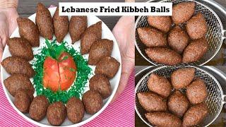 Lebanese Fried Kibbeh Balls/ |Hadias Lebanese Cuisine | Authentic recipe, learn all the secrets