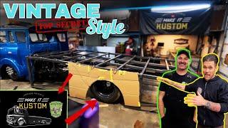 CREATIVE Wheel Lip & MASSIVE STORAGE!  OLD Style Hauler BUILD - COE Ramp Truck EP-29