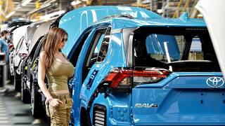 Toyota RAV4 Production Plant{Canada} 2025: Robots and Workers in CAR FACTORY(Assembly line)