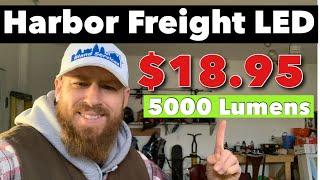 Harbor freight LED shop lights 5000 Lumens