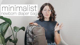 What's In My Minimalist Diaper Bag || NEWBORN EDITION