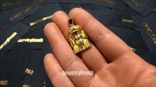 Gold Simple and Clean Nano Jesus Piece by Jewelry Fresh