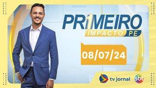 PRIMEIRO IMPACTO AO VIVO: Programa da TV JORNAL/SBT | 08.07.24