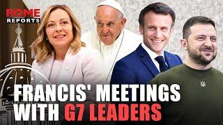 G7 ITALY | From Italy to Ukraine: Pope Francis' meetings with G7 leaders