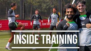 Inside Training: Salah and Szoboszlai team up in head tennis tournament!