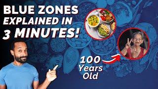 All You Need to Know about Blue Zones in 3 MINUTES! | History, Diet, & Habits