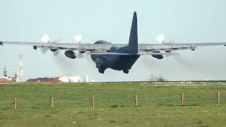 Smoky C130 Hercules - Portuguese Air Force - Taking Off from Lisbon Airport!