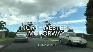 Te Atatu to Auckland CBD via Northwestern Motorway 2018