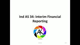 Ind AS 34: Interim Financial Reporting