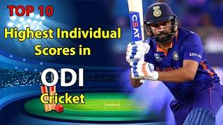 Highest Individual Scores in ODI Cricket || Most runs scored by a player in a ODI inning