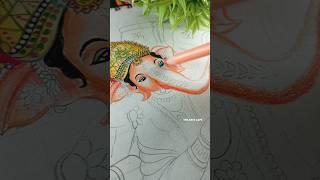 Ganesh ji drawing with Colour pencil|| Ganpati Bappa drawing ️|| #shorts