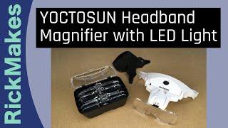 YOCTOSUN Headband Magnifier with LED Light