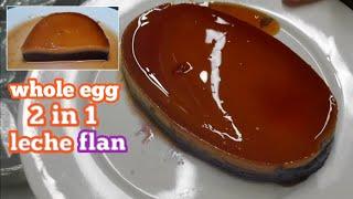 Leche flan | 2 in 1 whole egg leche flan | ube leche flan and original leche flan | Kusina ni Angelo