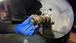 Hyundai Terracan - Замена ступичных подшипников - Wheel bearings replacement Hyundai Terracan