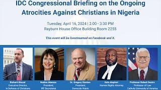 IDC Congressional Briefing on the Ongoing Atrocities Against Christians in Nigeria