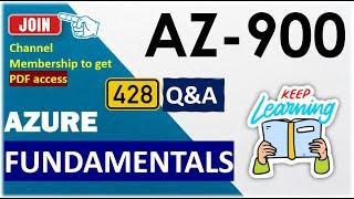 AZ-900: 428 Questions (2024) | Offline PDF to channel Members | Azure Fundamentals Exam Cram #az900